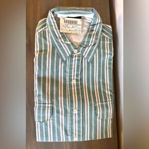 Vintage International Waters Country Poplin Button Up Collared Shirt Sz L- NWT